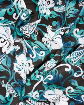 Polynesian fabric ANAE Black - Tissushop